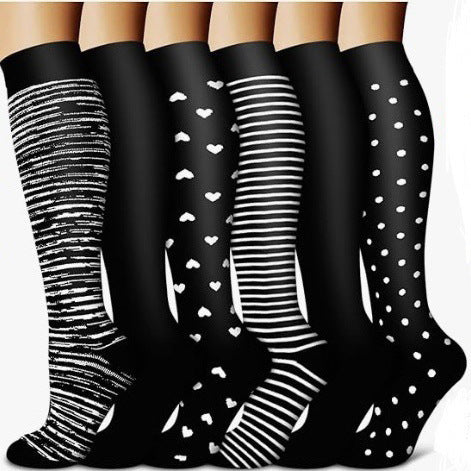 BUY 3 PAIRS GET 3 FREE - Noir Heart Stripes Bundle